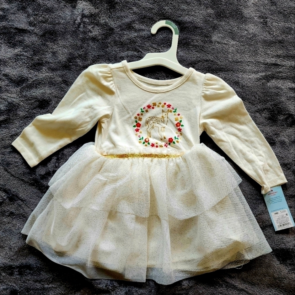 Tulle Holiday Christmas Tutu Dress Baby Toddler girl, size 18 months NWT